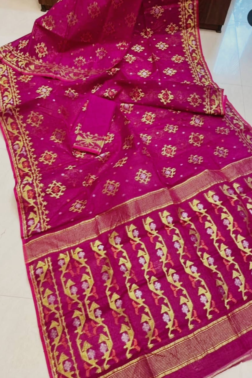 Raag Dhumketu Dhakai Jamdani Saree