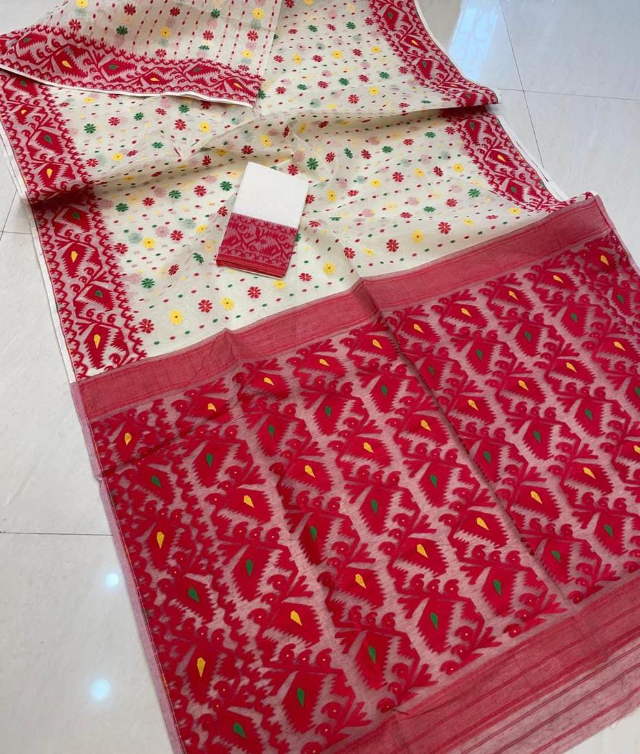 Gouri’s Grace Dhakai Jamdani Saree