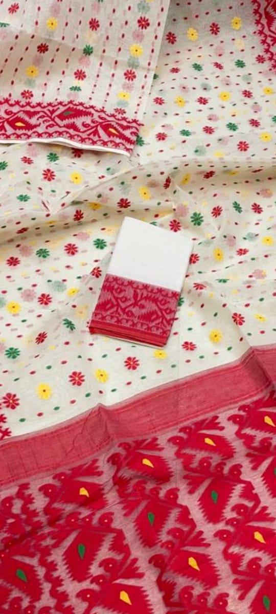 Gouri’s Grace Dhakai Jamdani Saree