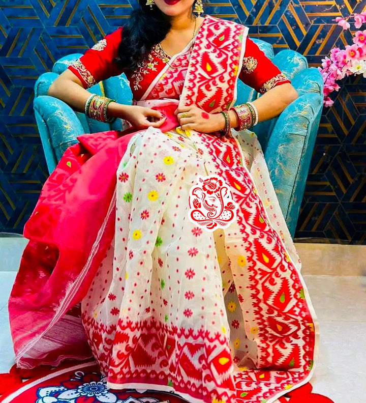 Gouri’s Grace Dhakai Jamdani Saree