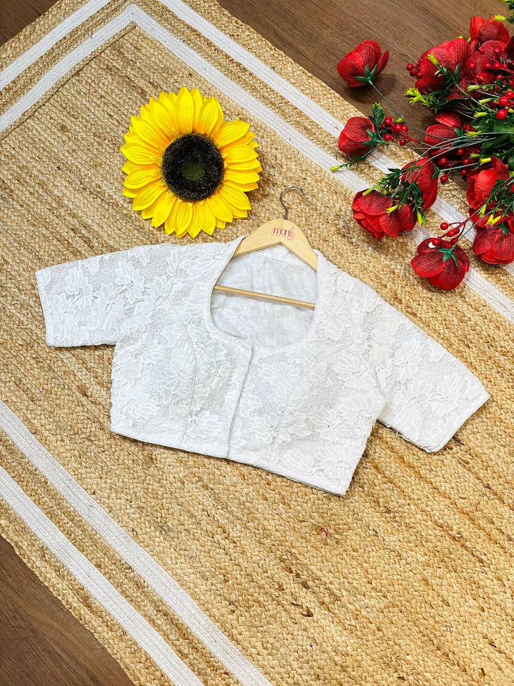 Crochéa - White Crochet  Blouse