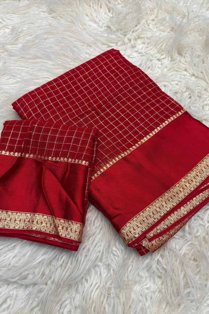 Hello Shine Georgette Silk Saree