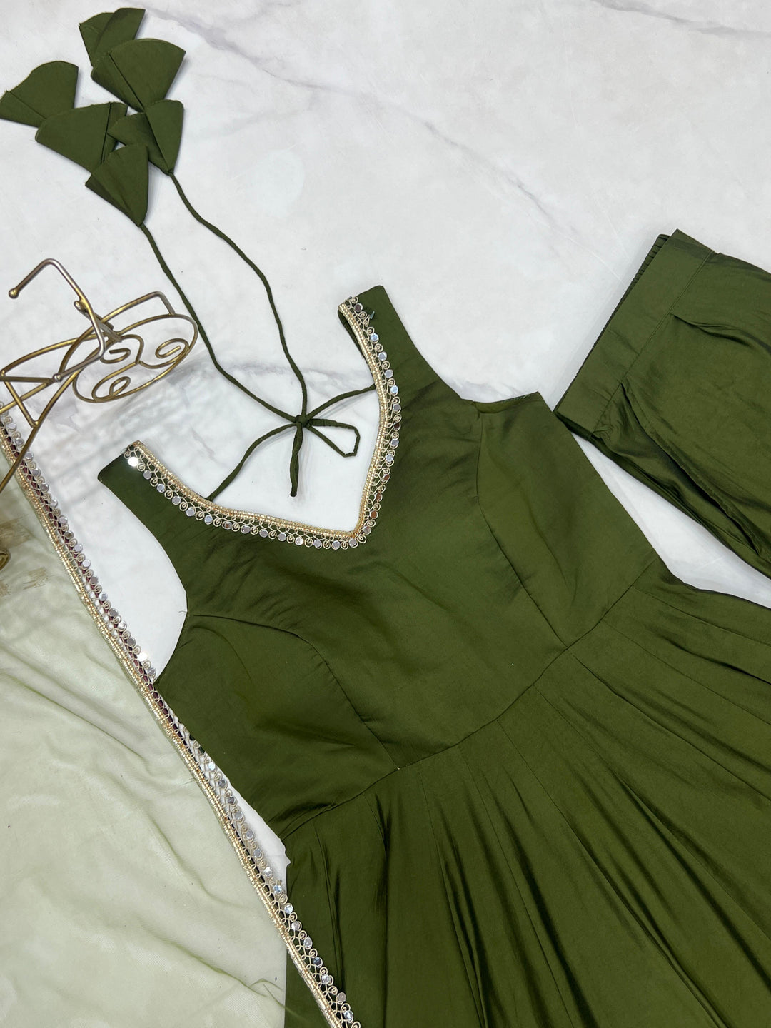 Soul in Shine Chanderi Silk Gown Set