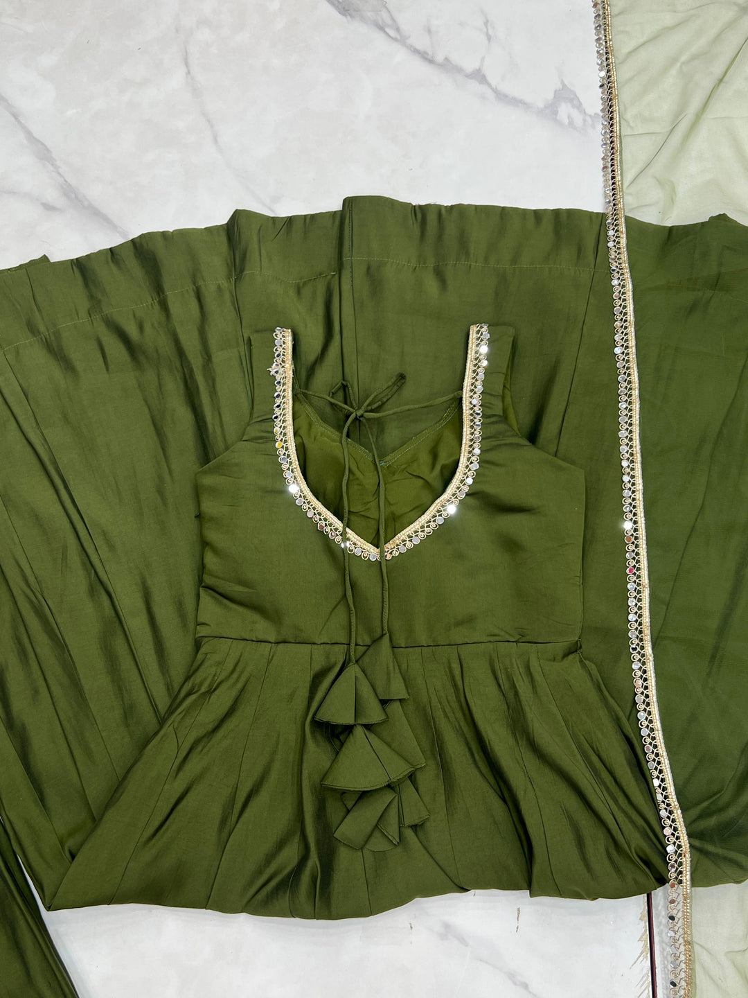 Soul in Shine Chanderi Silk Gown Set