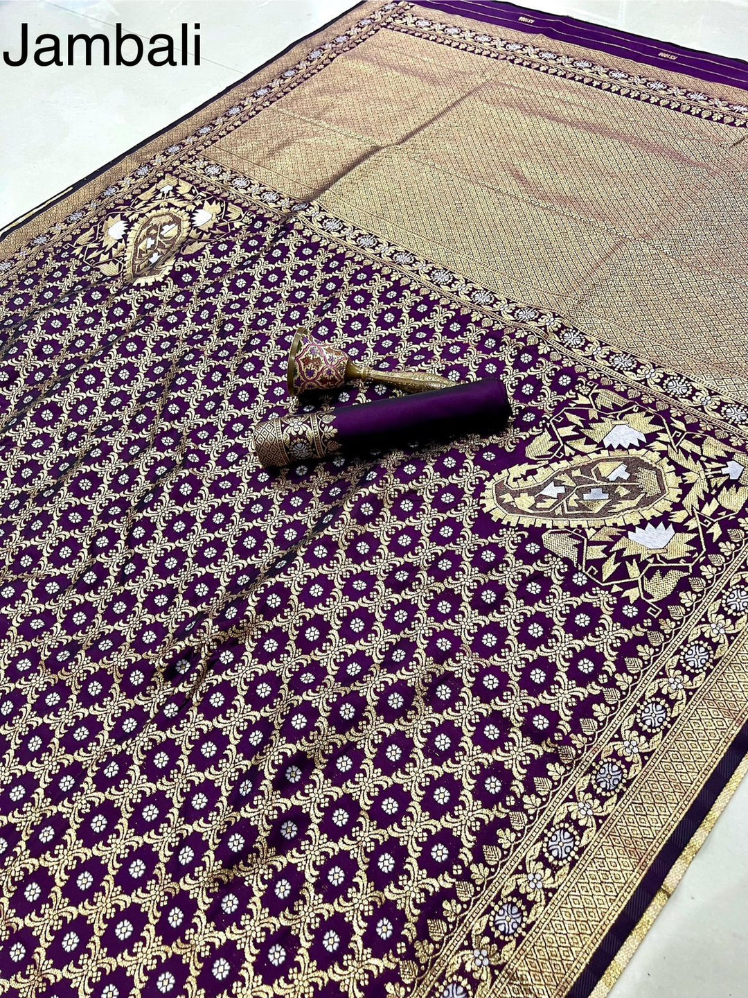 Golden Horizon Banarasi Silk Saree