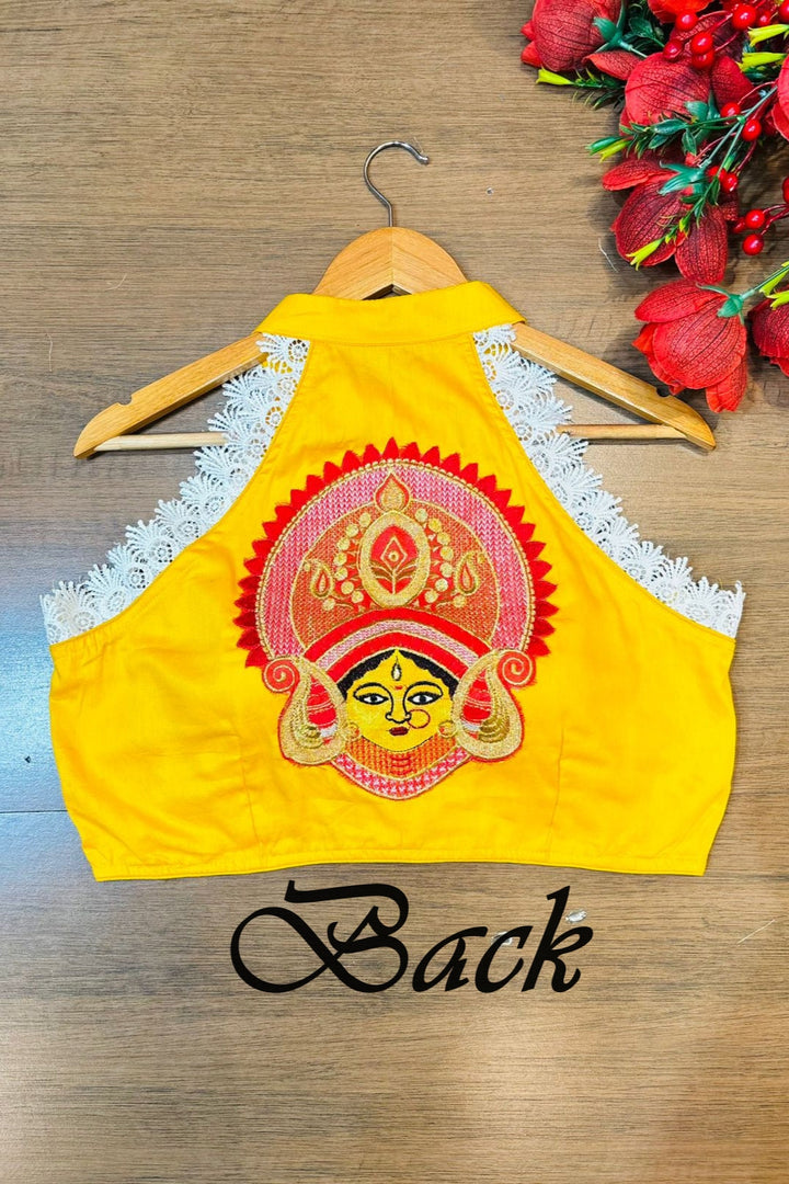 Pushpanjali (পুষ্পাঞ্জলি) Designer Blouse For Durga Puja