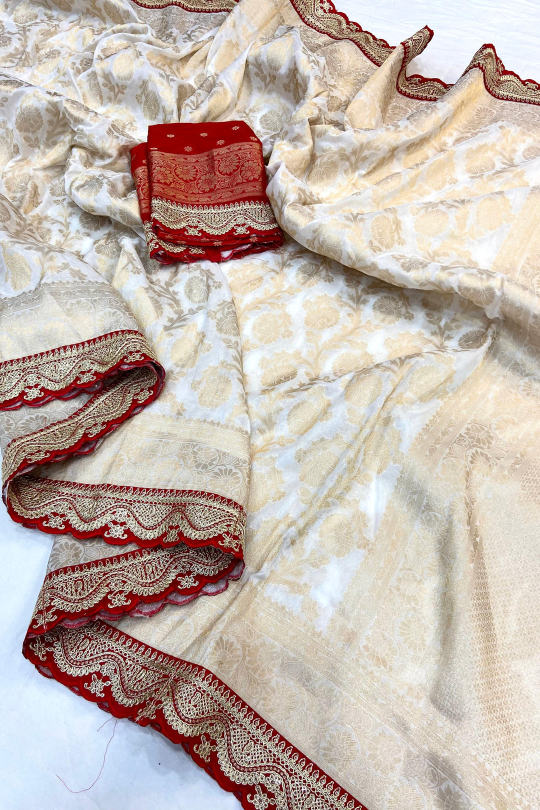 Lighted Eve Khaddi Georgette Banarasi Saree