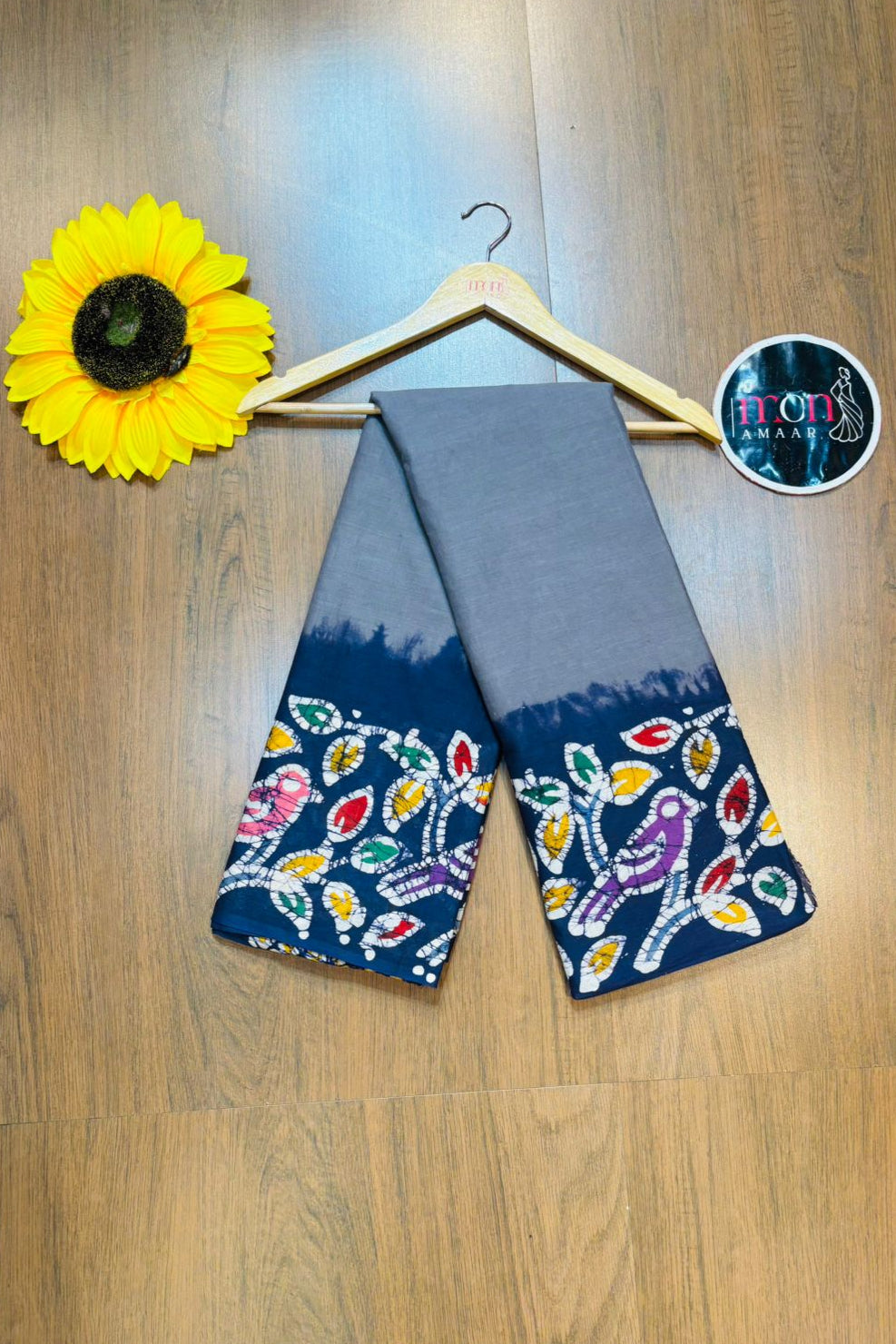 Aalpona- Handloom Mul Cotton Saree