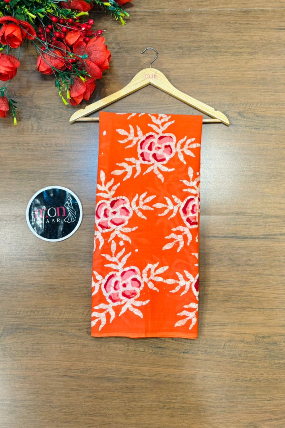 Bonolata- Batik Print Cotton Saree