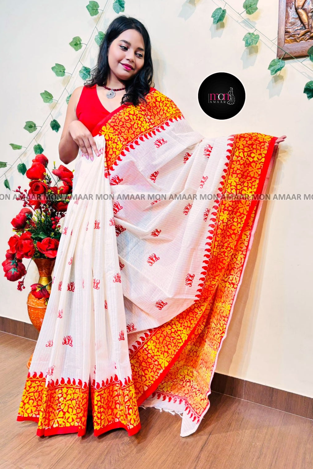 Chhaya Alo -Cotton Handloom Saree