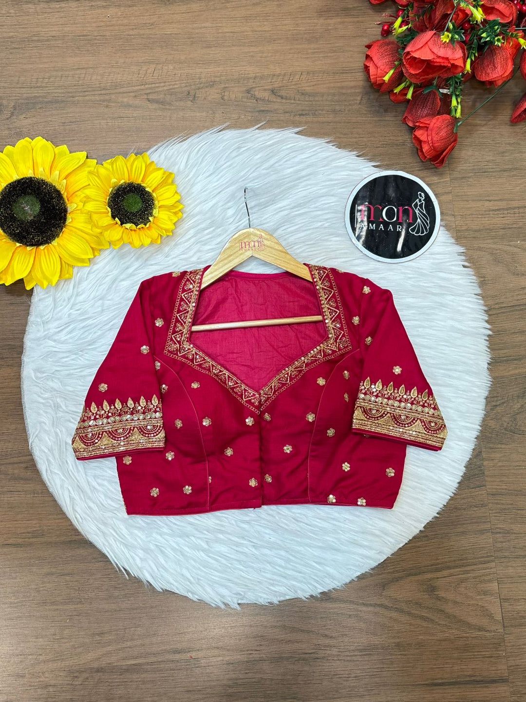 Everflowing Vichitra Pink Silk Blouse