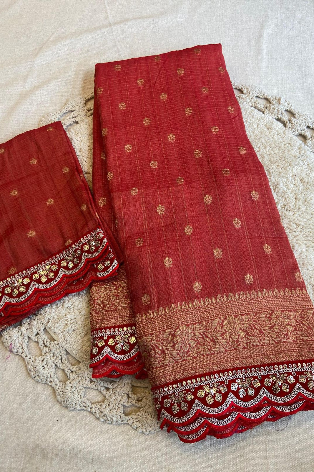 Aromatic Flame Designer Banarasi Silk Saree