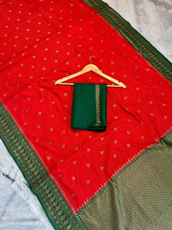 Beautiful Night Banarasi Silk Saree