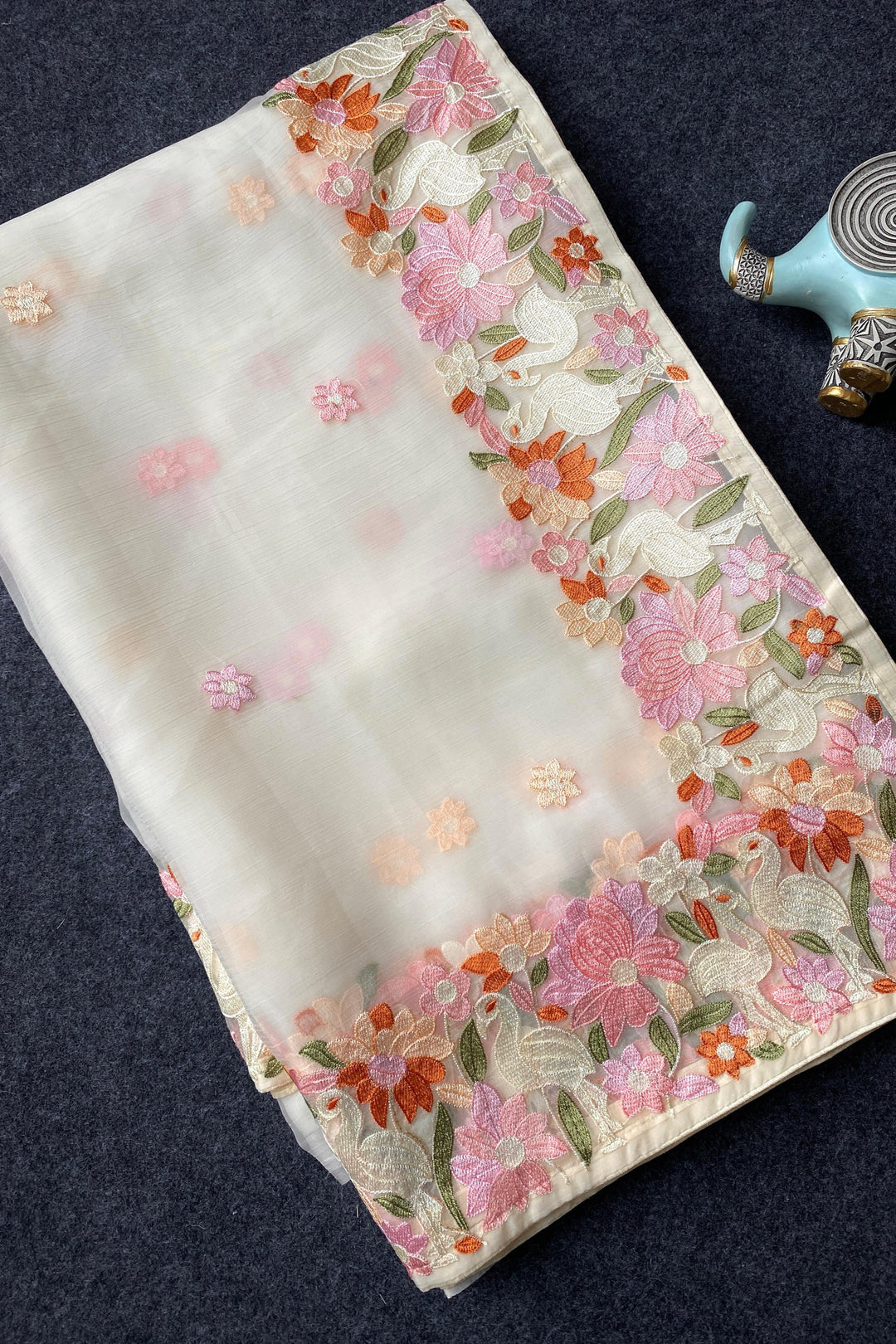 Malati Gunjan Fancy Chiffon Saree