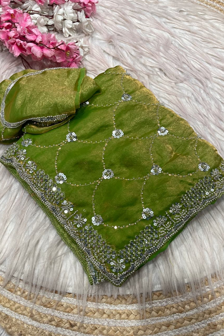 Lumira Fendy Satin Silk Saree