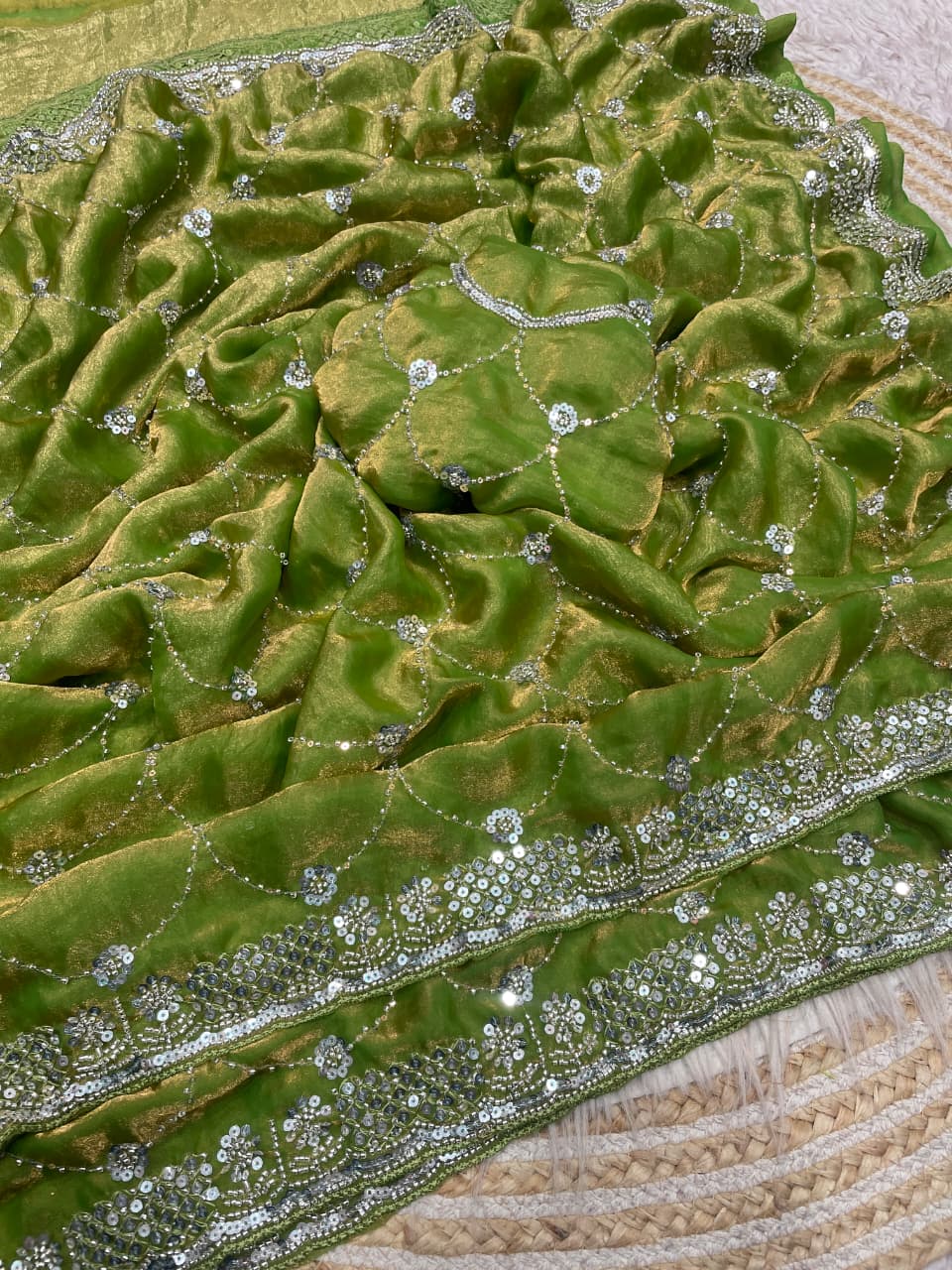 Lumira Fendy Satin Silk Saree