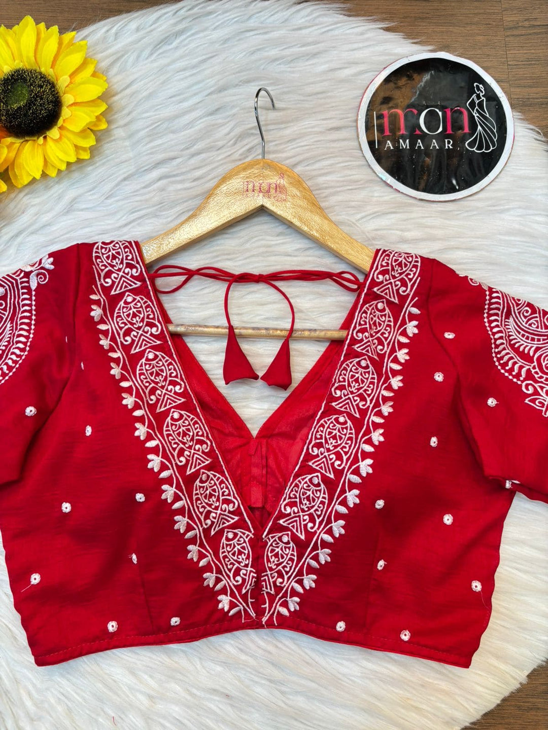 Queen of Water Vichitra Silk Blouse