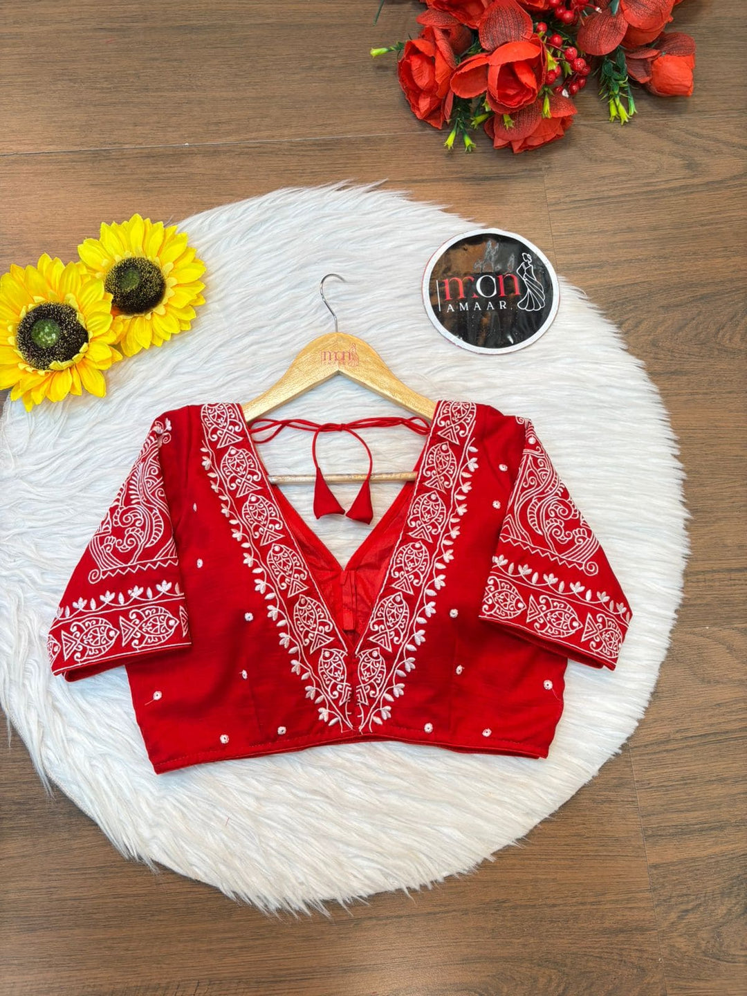 Queen of Water Vichitra Silk Blouse