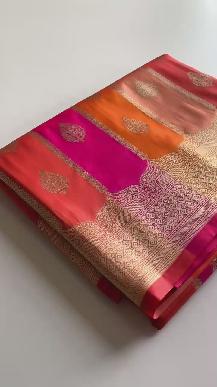 Selfies At Any Time Banarasi Satin Silk Saree
