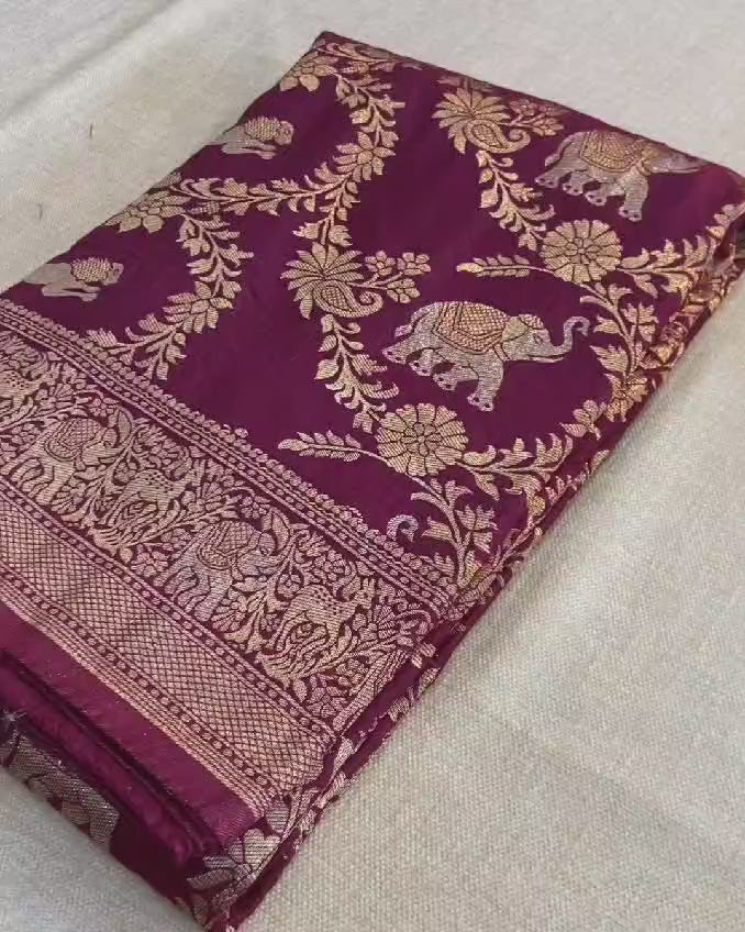 Bright Blend Fancy Silk Saree