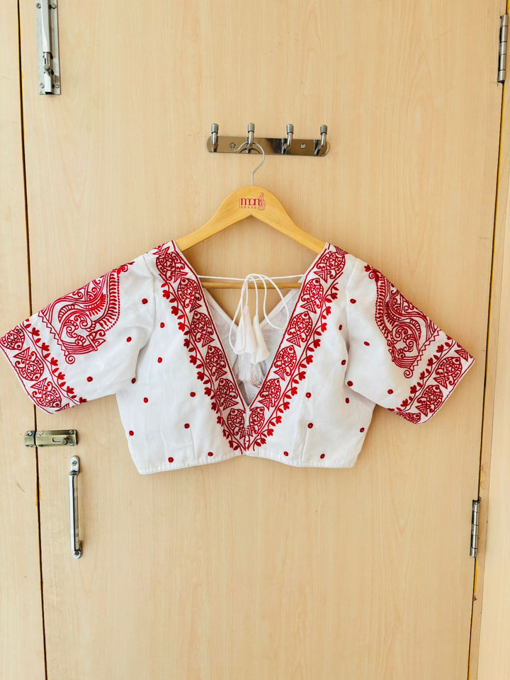 Queen of Water Vichitra Silk Blouse