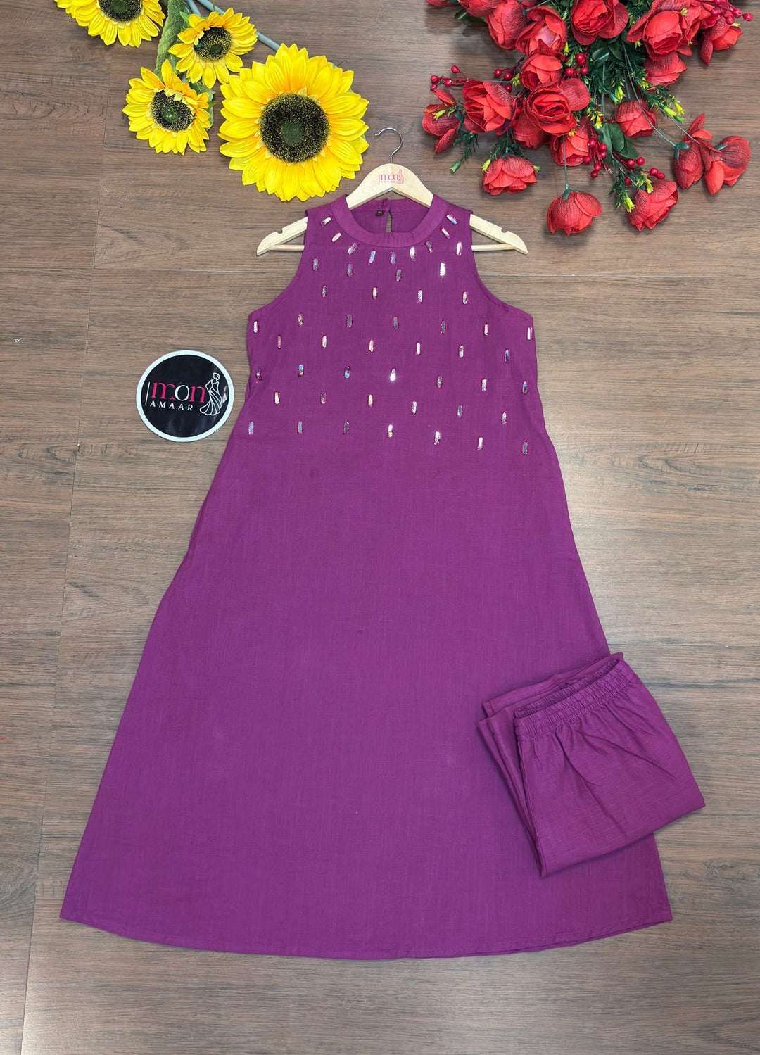 Adah- Cotton Kurti Set