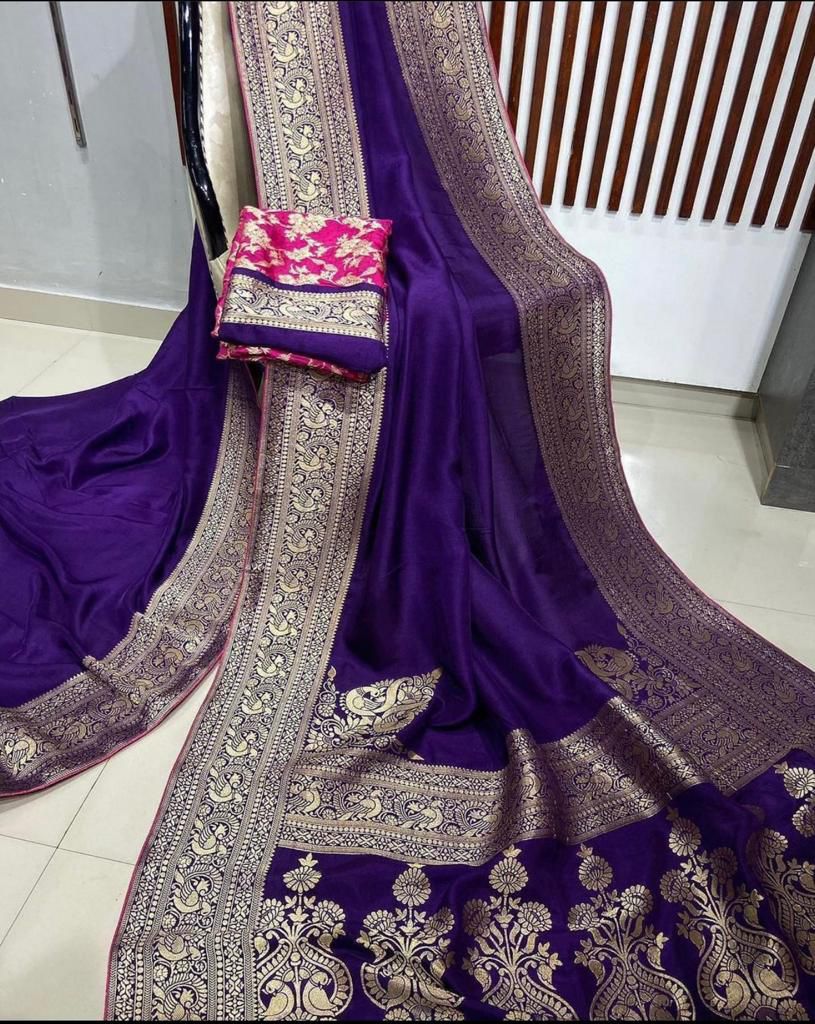 Think Bright - Designer  Banarasi Dola Silk Saree