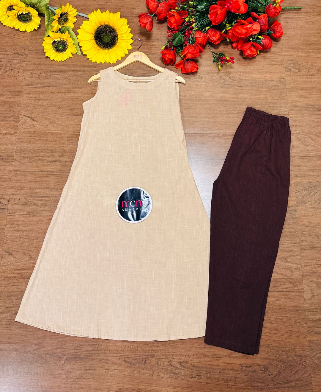 Having Fun- Cotton Kurti Set