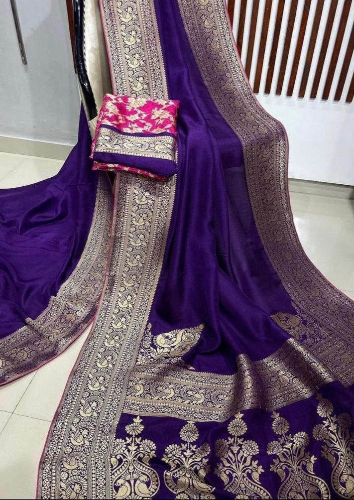 Think Bright - Designer  Banarasi Dola Silk Saree