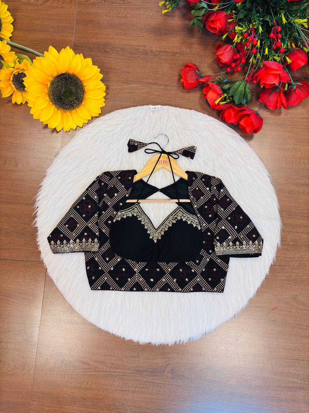 Ajrakh Print Masaba Style Cotton Blouse