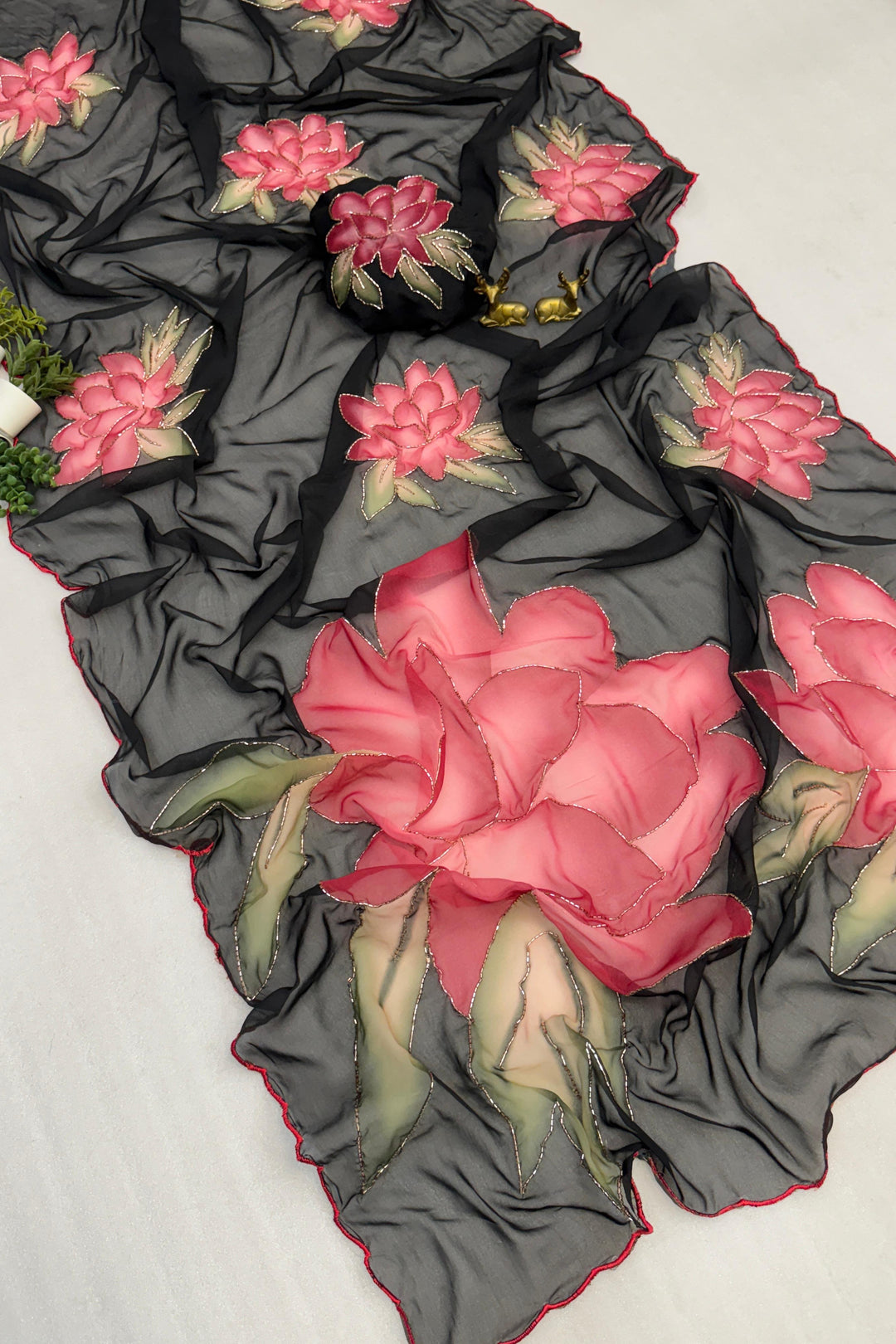New Beautiful Fancy Chiffon Saree