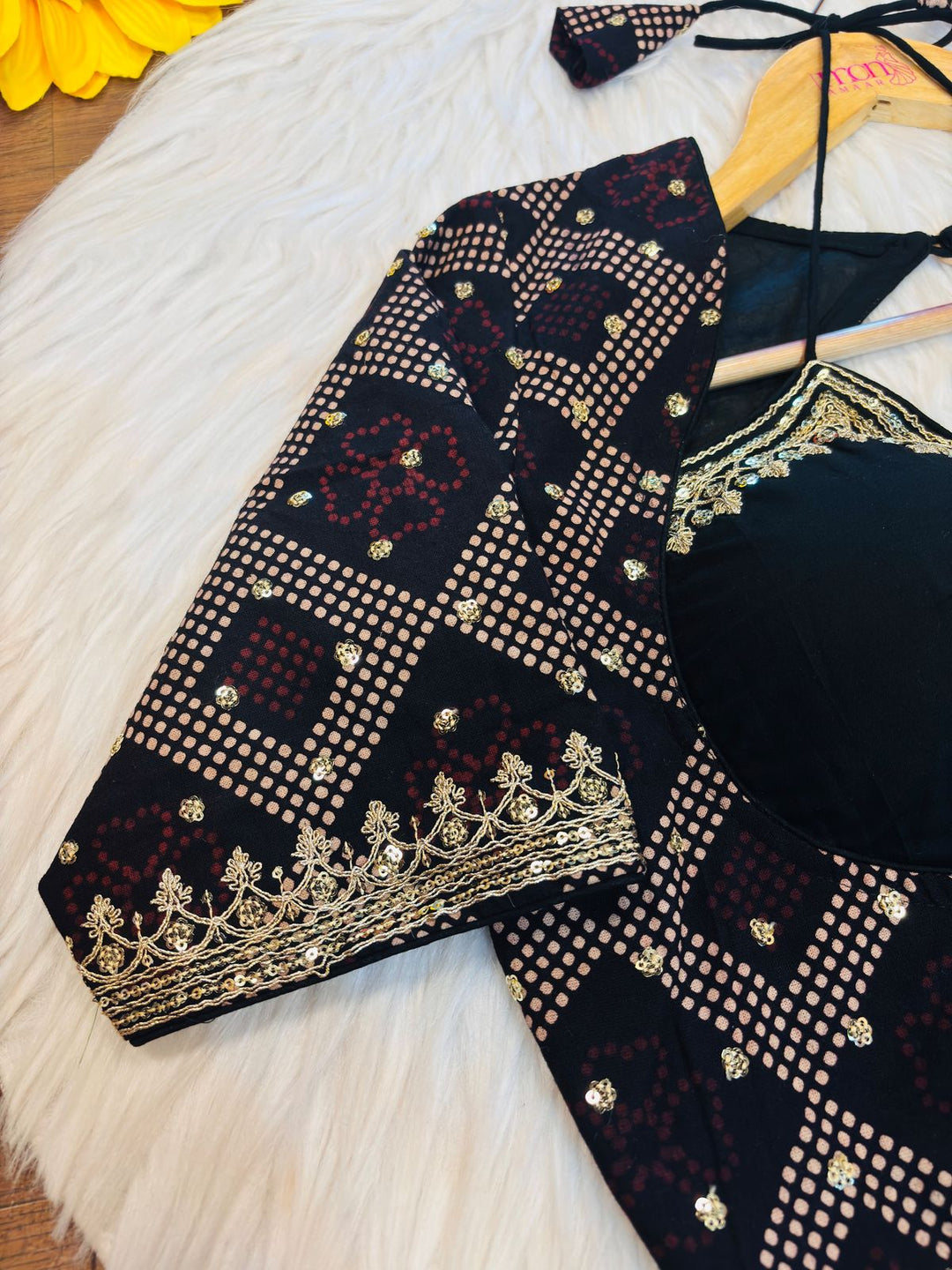 Ajrakh Print Masaba Style Cotton Blouse