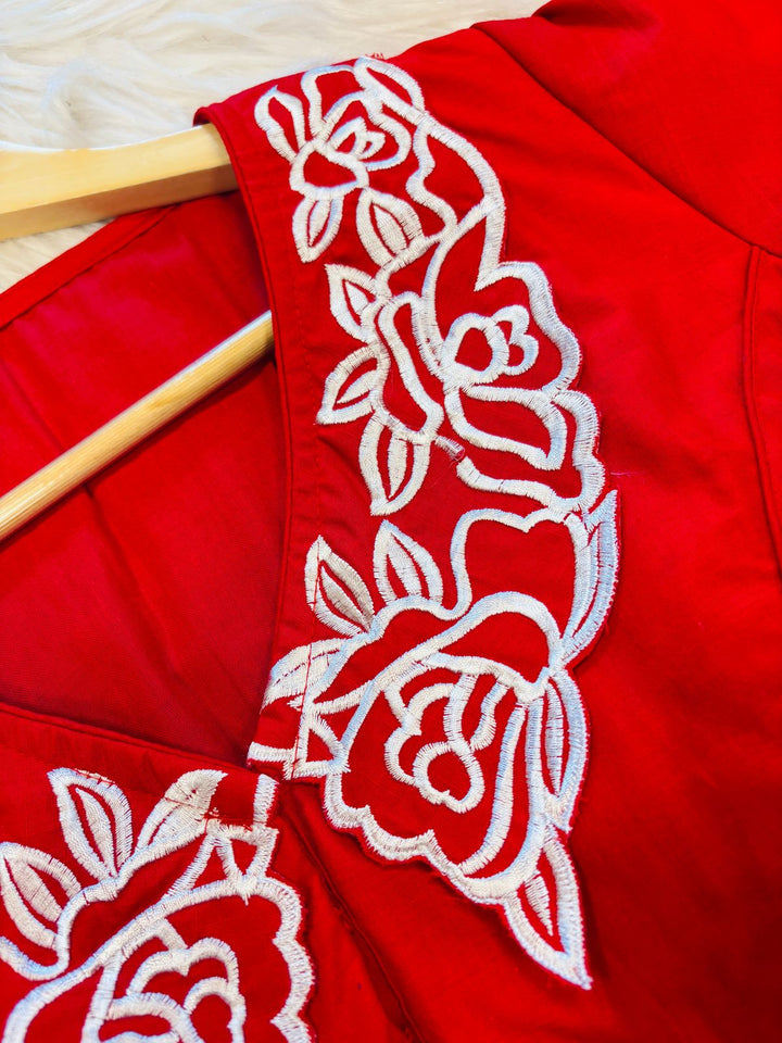 Angel Aura - Designer Blouse With Baby Collar