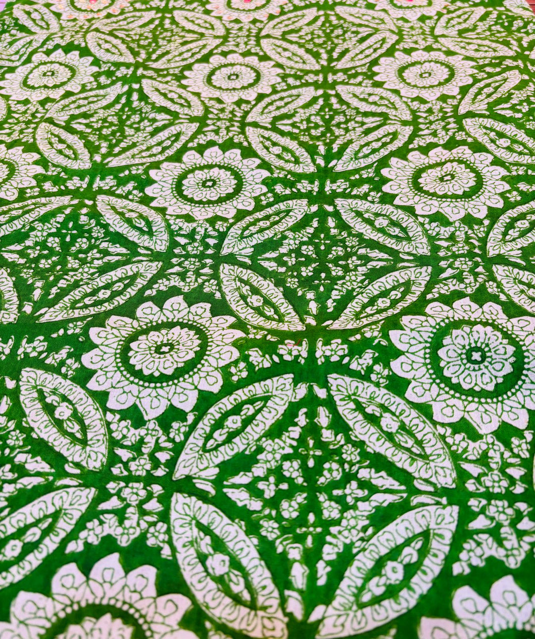 Adorable Green Cute Pockets Cotton Kurti Set