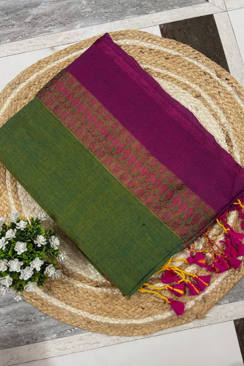 Full Of Sweetness Begumpuri Khadi Cotton Saree