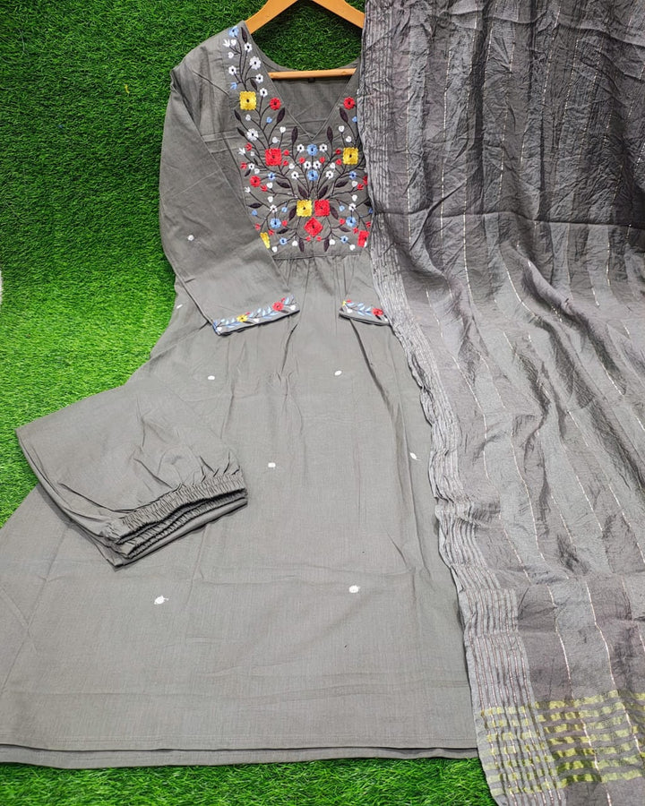 Unscripted Moments Cotton kurti Set