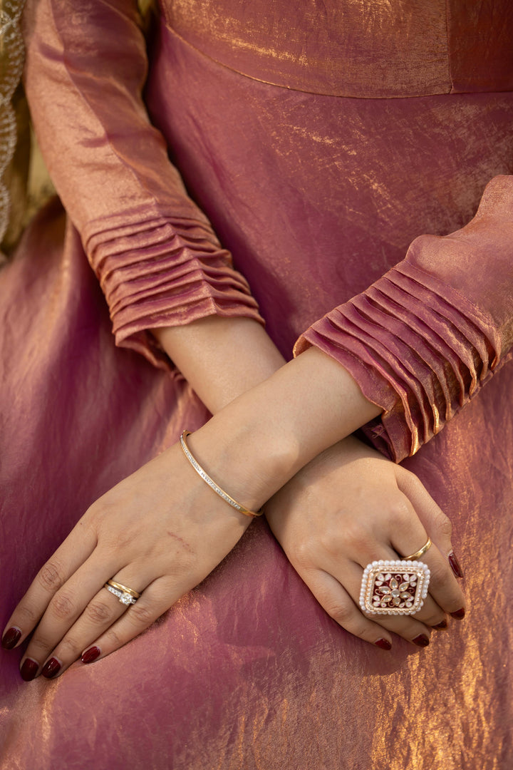 Timeless Masterpiece Fancy silk Gown Set