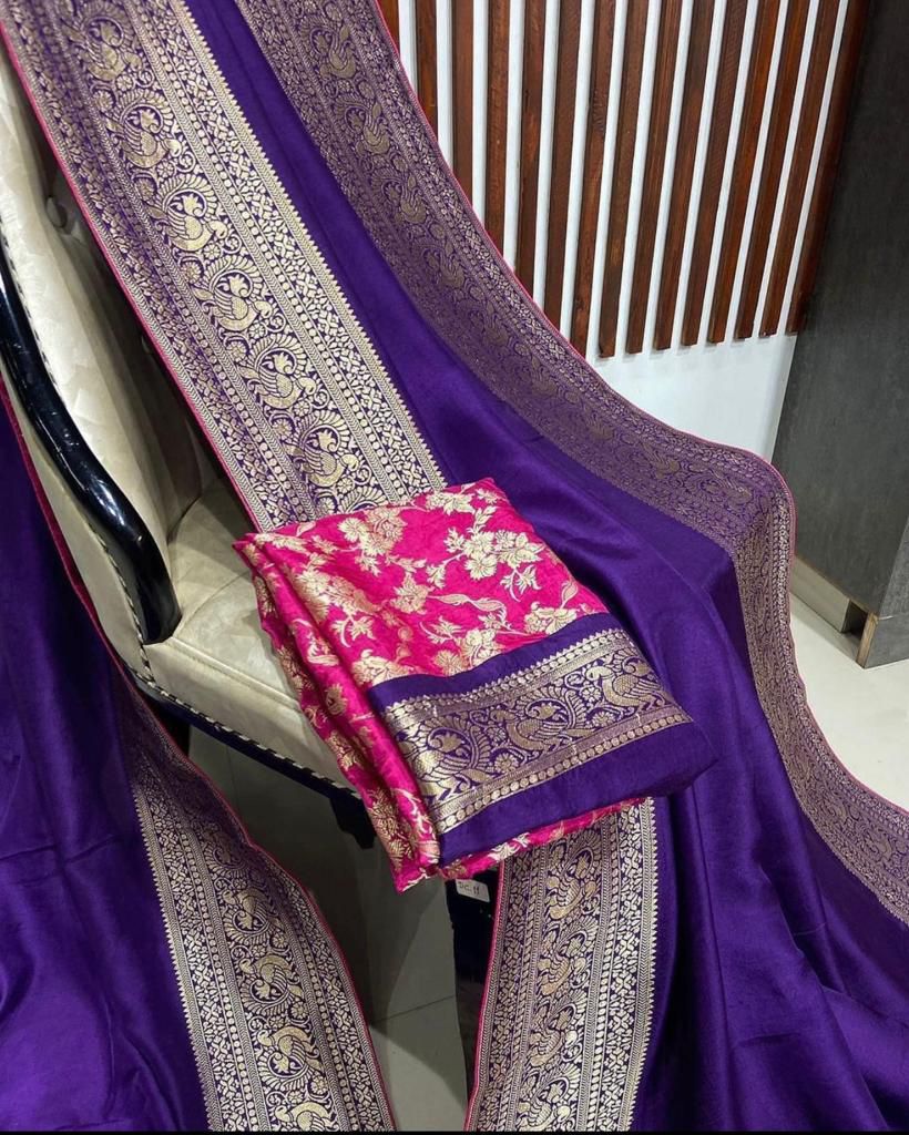 Think Bright - Designer  Banarasi Dola Silk Saree