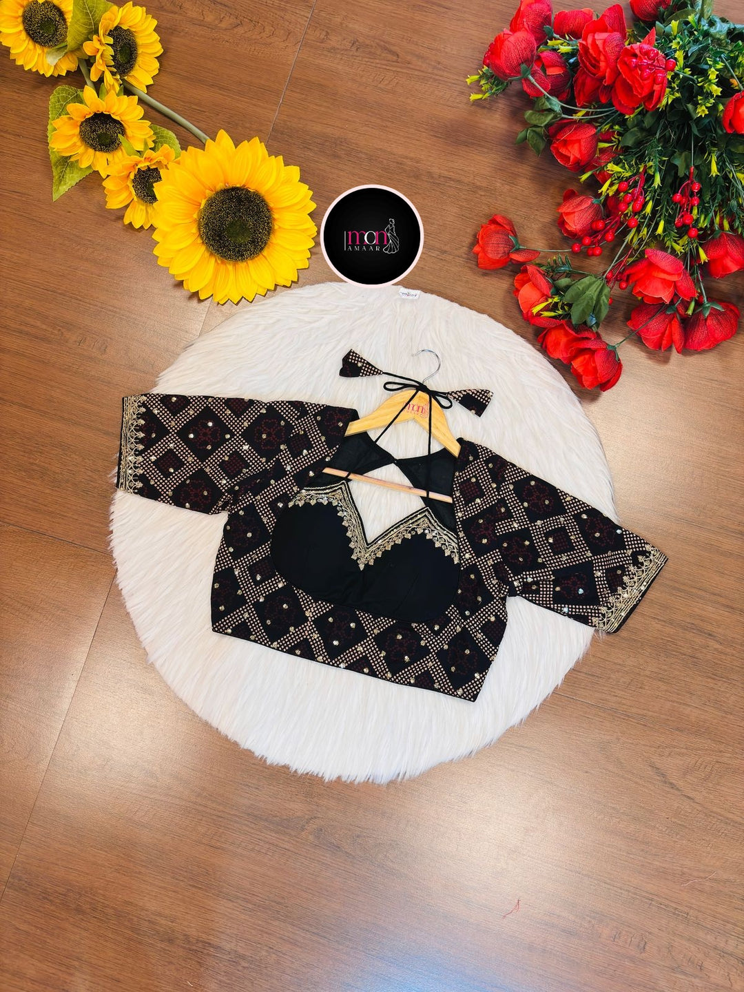 Ajrakh Print Masaba Style Cotton Blouse