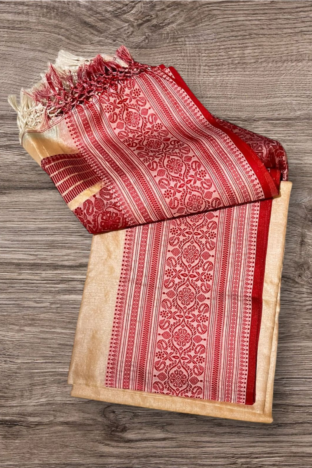 Sterling - The Auspicious Tussar Saree