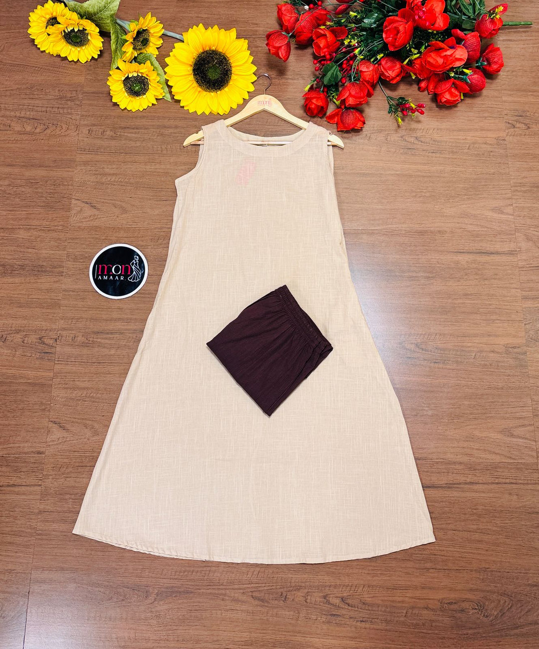 Having Fun- Cotton Kurti Set