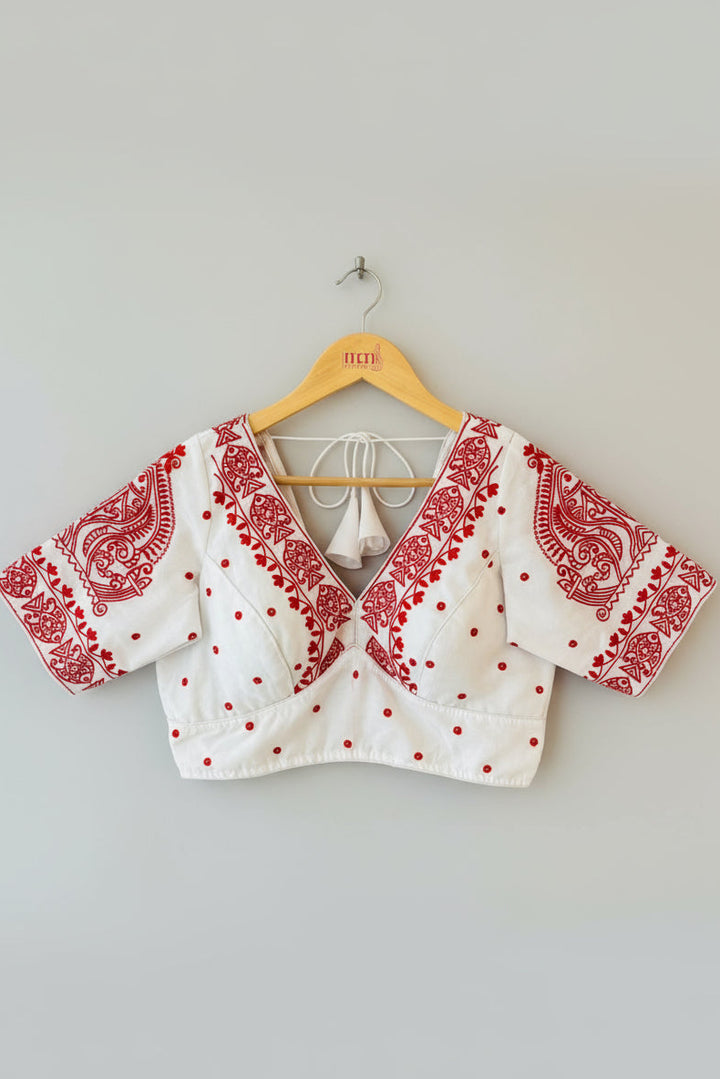 Queen of Water Vichitra Silk Blouse