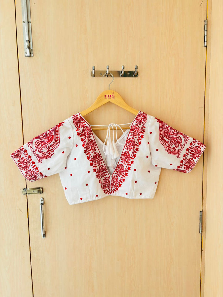 Queen of Water Vichitra Silk Blouse