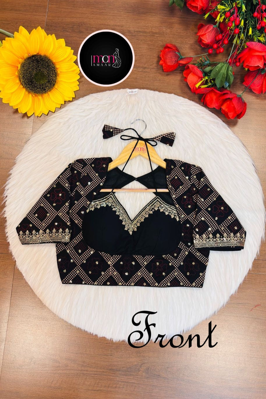 Ajrakh Print Masaba Style Cotton Blouse