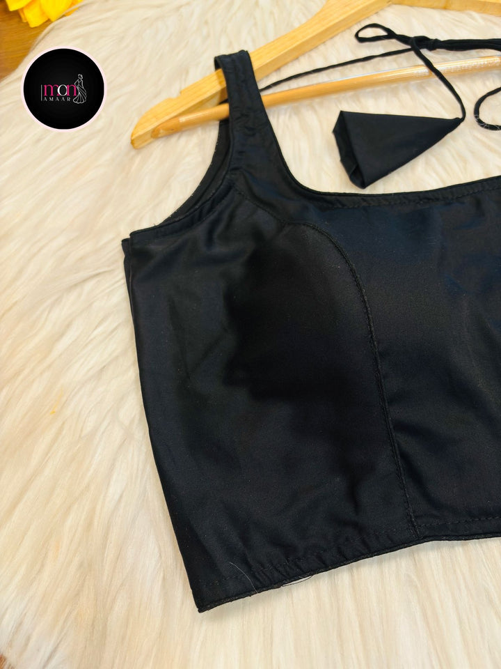 Black Orient Designer Cotton Blouse