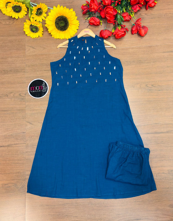 Adah- Cotton Kurti Set