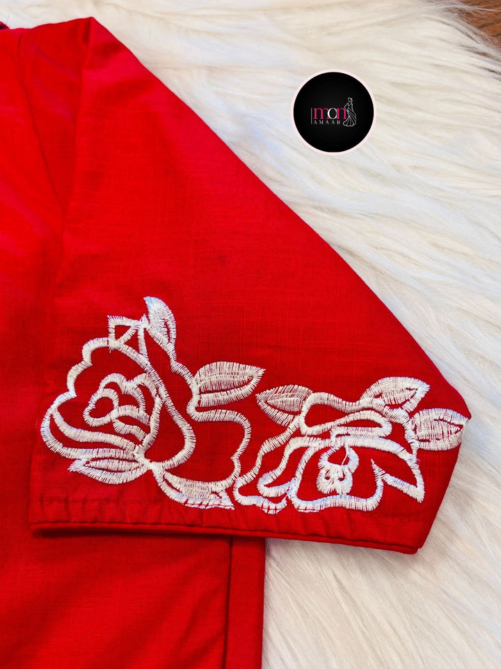 Angel Aura - Designer Blouse With Baby Collar