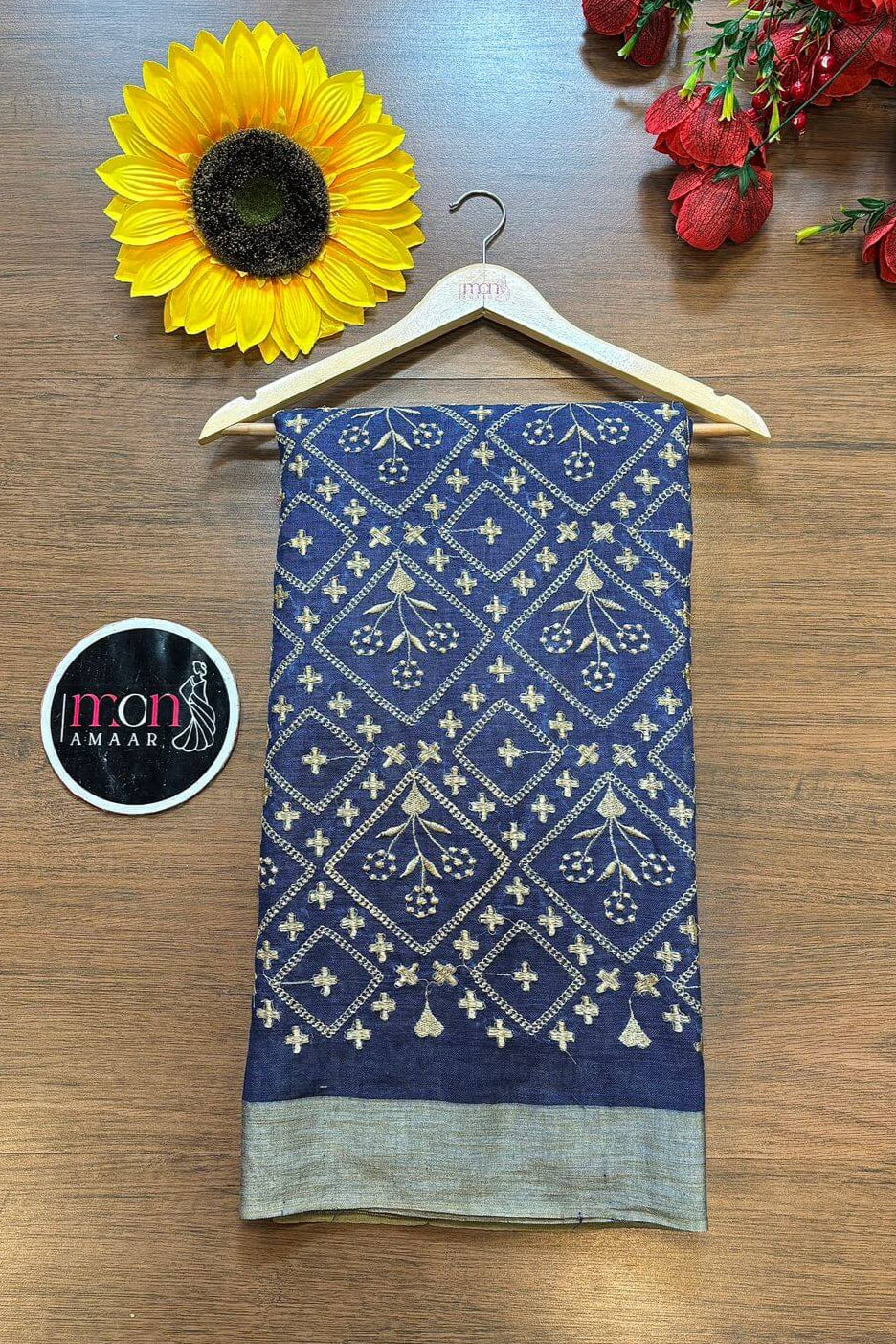 Aadhya- Pure Linen Saree