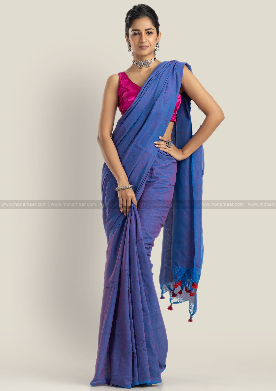 Dual Tone Special Bengal Khadi Saree