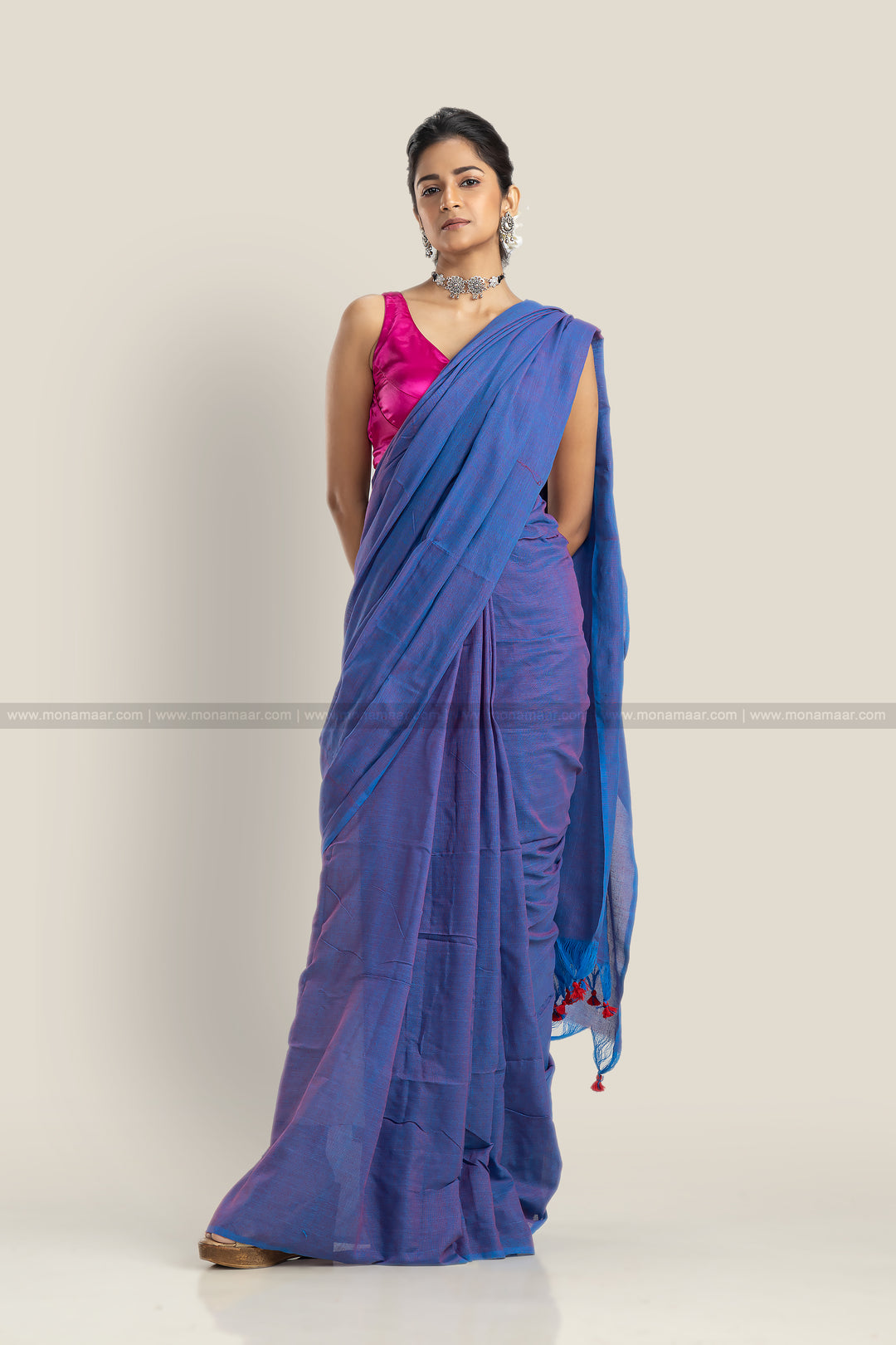 Dual Tone Special Bengal Khadi Saree